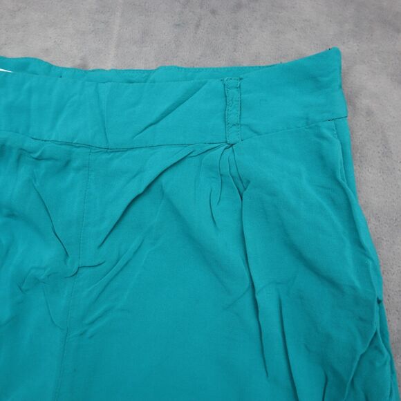 Serena Williams Signature Statement Shorts Womens 8 Green Zip Pocket Rayon - Picture 9 of 16